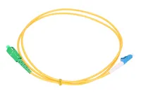 Extralink SC/APC-LC/UPC | Patchcord | Jednomodový, Simplex, G657A, 3mm, 2m Długość2m
