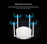 Totolink N600R | WiFi Router | 600Mb/s, 2,4GHz, MIMO, 5x RJ45 100Mb/s, 4x 5dBi Diody LEDLAN, Status, Sieć WAN