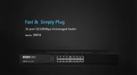 Totolink SW16 | Switch | 16x RJ45 100Mb/s, Rackmount, No gestionado Dopuszczalna wilgotność względna5 - 95