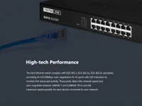 Totolink SW16 | Switch | 16x RJ45 100Mb/s, Rackmount, No gestionado Ilość portów Fast Ethernet (copper)16