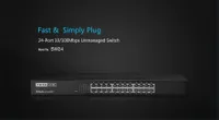 Totolink SW24 | Switch | 24x RJ45 100Mb/s, obudowa Rack, Niezarządzany Warstwa przełączania2
