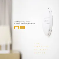 Totolink N9 | Přístupový bod WiFi | 300Mb/s, 2,4GHz, PoE, 1x RJ45 100Mb/s, 2x dBi Rodzaj zasilania urządzeniaPoE 802.3af/at