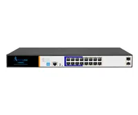 Extralink ARES | PoE Switch | 16x Gigabit PoE/PoE+, 2x SFP, 1x Puerto de consol, 150W, Gestionable Ilość portów LAN16x [10/100/1000M (RJ45)]
