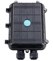 Extralink Bruce | cierre FTTX | 4 bandejas, 96 soldaduras, negro Kolor produktuCzarny