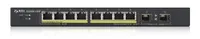 GS1900-10HP | Switch | 8x RJ45 1000Mb/s PoE, 2x SFP, 77W, Řízený Ilość portów LAN2x [1G (SFP)]
