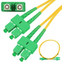 Extralink SC/APC-SC/APC | Patchcord | Monomodo, Duplex, G.657A1, 3mm, 0,5m