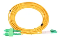 Extralink SC/APC-LC/APC | Patchcord | Monomodale, Duplex, G652D, 3mm, 0.5m Długość0.5m