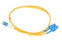 Extralink LC/UPC-SC/UPC | Patchcord | Monomodo, Duplex, G652D, 3mm, 0,5m Długość0.5m