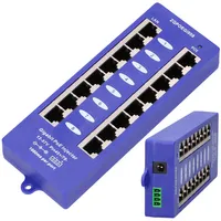 Extralink 8 Port | PoE инжектор Gigabit Ethernet | 8x 1000Mb/s RJ45, Mode B