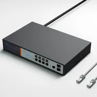 Extralink VICTOR | PoE Switch | 8x Gigabit PoE/PoE+, 2x SFP, 1x Puerto de consol, 150W, Gestionable Standard sieci LANGigabit Ethernet 10/100/1000 Mb/s