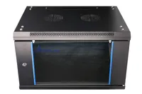 Extralink 6U 600x450 Negro | Armario rackmount | montaje en la pared Wysokość szafy6U