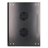 Extralink 12U 600x450 Black | Rackmount cabinet | wall mounted Konstrukcja drzwi przednichSzkło/stal