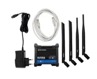 Teltonika RUT950 | Roteador 4G LTE industrial profissional | Cat.4, WiFi, Dual Sim, 1x WAN, 3X LAN, RUT950 U022C0 Ilość portów LAN4x [10/100M (RJ45)]
