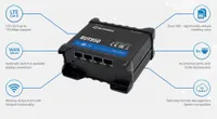 Teltonika RUT950 | Roteador 4G LTE industrial profissional | Cat.4, WiFi, Dual Sim, 1x WAN, 3X LAN, RUT950 U022C0 Kategoria LTECat.4 (150Mb/s Download, 50Mb/s Upload)