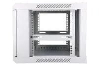 Extralink 6U 600x450 Gris | Armario rackmount | montaje en la pared Konstrukcja drzwi przednichSzkło/stal