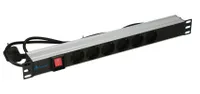 Extralink EXPDU6EU SW | Napajecí lišta | 19" 1U, 6 slotů EU 1