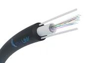 Extralink 12F | Cable de fibra óptica | 1kN FRP, 12J, monomodo, G.652D, 6,3mm, aereo, 2km Kabel do montażuNapowietrznego