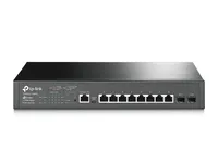 TP-Link T2500G-10MPS | Switch | 8x RJ45 1000Mb/s PoE+, 2x SFP, Rack, Řízený Ilość portów LAN8x [10/100/1000M (RJ45)]

