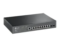 TP-Link T2500G-10MPS | Switch | 8x RJ45 1000Mb/s PoE+, 2x SFP, Rack, Řízený Ilość portów PoE8x [802.3af/at (1G)]
