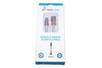 Extralink | Kabel ze złączem USB - typ C | do smartphonów ANDROID, maks. prąd 3A, długość 1M, bialy 4