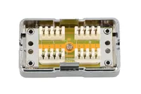 Extralink CAT6 STP | Puszka połączeniowa | beczka, złączka, srebrna Kolor produktuSilver