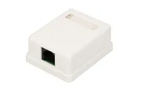 Extralink | Soquete de superfície | 1x RJ45 KAT5E UTP Patchpanel - ilość portów1