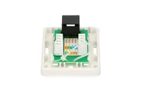 Extralink | Soquete de superfície | 1x RJ45 KAT5E UTP Kolor produktuBiały