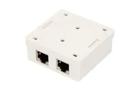 Extralink | Presa per montaggio a parete | 2x RJ45 KAT5E STP Typ obudowyPuszka połączeniowa