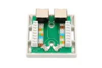 Extralink | Presa per montaggio a parete | 2x RJ45 KAT5E STP Typ obudowyTworzywo sztuczne
