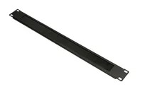 Extralink | Organizador de cable | 1U con cepillo, negro 0