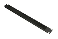 Extralink | Organizador de cable | 1U con cepillo, negro Ilość na paczkę1