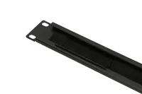 Extralink | Organizador de cable | 1U con cepillo, negro ModelPanel szczotkowy
