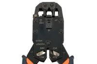 Extralink 4P + 6P + 8P | Pinza a crimpare RJ45 | con cricchetto 4