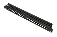 Extralink | Kabelový organizér | 1U 19" s kovovým krytem Kolor produktuCzarny