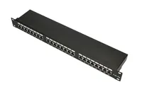 Extralink CAT5E STP V2 | Patchpanel | 24 puertos Kolor produktuCzarny
