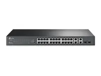 TP-Link TL-T1500G-28TC (TL-SL2428) | Switch | 24x RJ45 100Mb/s, 4x RJ45 1000Mb/s, 2x SFP, Rack, Řízený