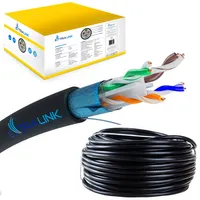 Extralink CAT6 FTP (F/UTP) V2 Zewnętrzny | Kabel sieciowy skrętka | 305M