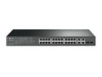 TP-Link T1500-28PCT | Switch | 24x RJ45 100Mb/s, 4x RJ45 1000Mb/s, PoE+, řízený Ilość portów LAN24x [10/100M (RJ45)]
