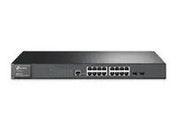 TP-Link T2600G-18TS | Switch | 16x RJ45 1000Mb/s, 2x SFP, Řízený Ilość portów LAN16x [10/100/1000M (RJ45)]
