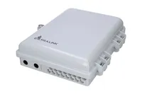 Extralink Emma V2 | Caixa de fibra óptica | 16 soldas, branco, médio vao Wejście typu Mid-SpanTak