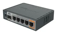 MikroTik hEX S | Router | RB760IGS, 5x RJ45 1000Mb/s, 1x SFP, 1x USB Ilość portów LAN5x [10/100/1000M (RJ45)]
