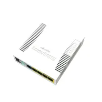 MikroTik RB260GSP | Schalter | CSS106-1G-4P-1S, 5x RJ45 1000Mb/s, 1x SFP, 4x Passiv PoE-Schalter Ilość portów LAN1x [1G (SFP)]
