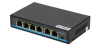 Extralink Pallas V2 | PoE Switch | 4x RJ45 100Mb/s PoE, 2x RJ45 Uplink 1000Mb/s, 65W Moc (W)64