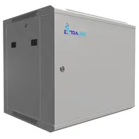 Extralink 9U 600x450 ASP Šedá | Racková skříň | montovaná na zdi, plné plechové dveře