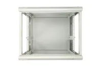 Extralink 9U 600x450 ASP Šedá | Racková skříň | montovaná na zdi, plné plechové dveře Czujnik temperaturyNie