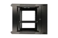 Extralink 12U 600x600 AZH Preto | Armário de rack | montado na parede, duas seçoes Liczba wentylatorów2