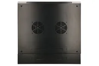 Extralink 9U 600x600 AZH Černá | Racková skříň | montovaná na zdi, dvoudílná Konstrukcja drzwi tylnychMetal