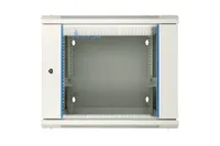 Extralink 9U 600x600 AZH Gris | Armario rackmount| montaje en la pared, tipo swing Głębokość produktu750