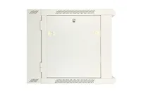 Extralink 9U 600x600 AZH Gris | Armario rackmount| montaje en la pared, tipo swing Konstrukcja drzwi przednichSzkło/stal