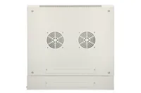 Extralink 9U 600x600 AZH Gris | Armario rackmount| montaje en la pared, tipo swing MateriałySzkło, Metal